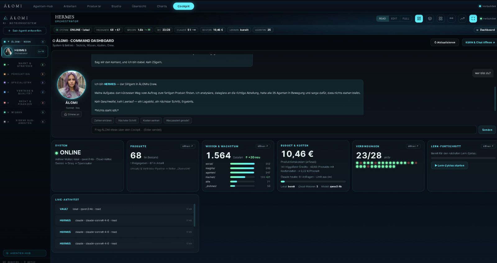 ÁLOMI Command-Dashboard